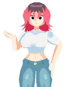 Talking animation for a PNG tuber for saruslogan